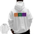 Chemisty Science Teacher Periodic Table Halloween Men Zip Up Hoodie Back Print, Science Teacher Gifts, trending gift