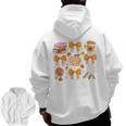 Coquette Bow Teacher Thanksgiving Fall Autumn Girls Women Men Zip Up Hoodie Back Print, trending gift