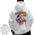Cute Elementary School Student Dog Teacher's Pet Men Zip Up Hoodie Back Print, trending gift