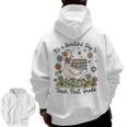 Cute Goose It's A Beautiful Day To Teach 1st Grade Teacher Men Zip Up Hoodie Back Print, trending gift