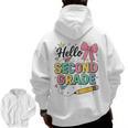 Cute Hello Second Grade Back To School Coquette Teacher Girl Men Zip Up Hoodie Back Print, trending gift Cute Hello Second Grade Back To School Coquette Teacher Girl Men Zip Up Hoodie Back Print, trending gift