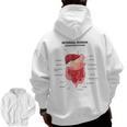 Digestive System Anatomy Anatomical Biology Teacher Men Women Men Zip Up Hoodie Back Print, trending gift
