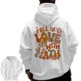 Fall In Love With Science Math Teacher Fall Thanksgiving Men Zip Up Hoodie Back Print, Science Teacher Gifts, trending gift