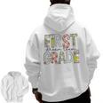 First Grade Dream Team 1st Grade Teacher First Day Of School Men Zip Up Hoodie Back Print, First Grade Teacher Gifts, trending gift