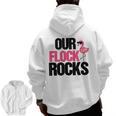 Our Flock Rocks Flamingo Mother's Day Teacher Men Zip Up Hoodie Back Print, trending gift Our Flock Rocks Flamingo Mother's Day Teacher Men Zip Up Hoodie Back Print, trending gift