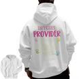 Full Heart Daycare Provider Nanny Au Pair Pre-K Teacher Men Zip Up Hoodie Back Print, trending gift