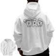 Ghost Costume Gym Physical Education Teacher PE Coach Men Zip Up Hoodie Back Print, Pe Teacher Gifts, trending gift
