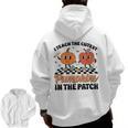 Groovy I Teach The Cutest Pumpkins In The Patch For Teacher Men Zip Up Hoodie Back Print, Groovy Teacher Gifts, trending gift