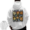 Growth Not Perfection Abstract Florals SPED Teacher Men Zip Up Hoodie Back Print, trending gift Growth Not Perfection Abstract Florals SPED Teacher Men Zip Up Hoodie Back Print, trending gift