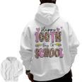 Happy 100th Day Of School Leopard Print Teacher Student Kids Men Zip Up Hoodie Back Print, trending gift