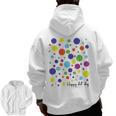Happy Dot Day 2025 Polka Dot Boys Girls Kids Teacher Dot Day Men Zip Up Hoodie Back Print, trending gift Happy Dot Day 2025 Polka Dot Boys Girls Kids Teacher Dot Day Men Zip Up Hoodie Back Print, trending gift