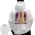 Happy Hallothanksmas Halloween Thanksgiving Pencils Teachers Men Zip Up Hoodie Back Print, trending gift