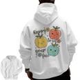 Happy To See Your Face Teacher Apple Men Zip Up Hoodie Back Print, trending gift