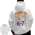 Haunted 67 Ghost Math Teacher Halloween Costume Math Pun Men Zip Up Hoodie Back Print, trending gift Haunted 67 Ghost Math Teacher Halloween Costume Math Pun Men Zip Up Hoodie Back Print, trending gift