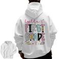 Hello First Grade Teacher Coquette Pencil Bow Back To School Men Zip Up Hoodie Back Print, First Grade Teacher Gifts, trending gift Hello First Grade Teacher Coquette Pencil Bow Back To School Men Zip Up Hoodie Back Print, First Grade Teacher Gifts, trending gift
