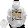 Hello Pre-K Preschool Back To School First Day Teacher Kids Men Zip Up Hoodie Back Print, trending gift Hello Pre-K Preschool Back To School First Day Teacher Kids Men Zip Up Hoodie Back Print, trending gift