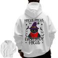 Hocus Pocus Everybody Focus Halloween Teacher For Men Women Men Zip Up Hoodie Back Print, trending gift Hocus Pocus Everybody Focus Halloween Teacher For Men Women Men Zip Up Hoodie Back Print, trending gift