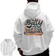 I'm Batty About My Students Watercolor Bat Teacher Halloween Men Zip Up Hoodie Back Print, trending gift