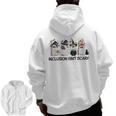Inclusion Isn't Scary Boo Ghost Halloween Sped Teacher Men Zip Up Hoodie Back Print, trending gift Inclusion Isn't Scary Boo Ghost Halloween Sped Teacher Men Zip Up Hoodie Back Print, trending gift