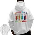 Its Okay To Feel All The Feels Mood Color Crayons Teacher Men Zip Up Hoodie Back Print, trending gift Its Okay To Feel All The Feels Mood Color Crayons Teacher Men Zip Up Hoodie Back Print, trending gift