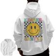 Kindergarten Squad Smile Face Teachers Kids Back To School Men Zip Up Hoodie Back Print, trending gift