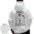 Mad Scientist Shirt Kids Boys Youth Science Teacher Men Zip Up Hoodie Back Print, Science Teacher Gifts, trending gift
