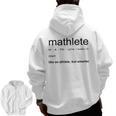 Mathlete Definition Math Math Teacher Nerd Geek Men Women Girls Kids Men Zip Up Hoodie Back Print, trending gift