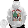 One Merry Teacher Groovy Christmas Tree Pjs Xmas Teacher Men Zip Up Hoodie Back Print, Groovy Teacher Gifts, trending gift One Merry Teacher Groovy Christmas Tree Pjs Xmas Teacher Men Zip Up Hoodie Back Print, Groovy Teacher Gifts, trending gift