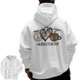 Peace Love Coffee Science Teacher Men Zip Up Hoodie Back Print, Science Teacher Gifts, trending gift