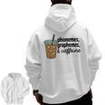 Phonemes Graphemes And Caffeine Coffee Teacher Appreciation Men Zip Up Hoodie Back Print, trending gift