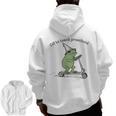 Pre K Grade Teacher Frog Back To School Preschool Men Zip Up Hoodie Back Print, trending gift