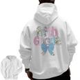 Preppy Fifth Grade Teacher Blue Floral Coquette Pencil Bow Men Zip Up Hoodie Back Print, trending gift Preppy Fifth Grade Teacher Blue Floral Coquette Pencil Bow Men Zip Up Hoodie Back Print, trending gift