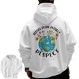 Reduce Reuse Recycle Respect Earth Day Teacher Girl Women Men Zip Up Hoodie Back Print, trending gift