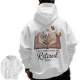 Retired 2025 A New Chapter Begins Retirement Teacher Book Men Zip Up Hoodie Back Print, trending gift