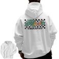 Retro Checkered Music Therapist Squad Music Therapy Teacher For Men Women Men Zip Up Hoodie Back Print, trending gift Retro Checkered Music Therapist Squad Music Therapy Teacher For Men Women Men Zip Up Hoodie Back Print, trending gift