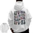 Retro IT'S ME Hi I'm The TEACHER Groovy Testing Squad Pink Men Zip Up Hoodie Back Print, Groovy Teacher Gifts, trending gift Retro IT'S ME Hi I'm The TEACHER Groovy Testing Squad Pink Men Zip Up Hoodie Back Print, Groovy Teacher Gifts, trending gift