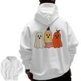 Retro Pencil Ghost Boo Spooky Teacher Halloween Costume Men Zip Up Hoodie Back Print, trending gift Retro Pencil Ghost Boo Spooky Teacher Halloween Costume Men Zip Up Hoodie Back Print, trending gift