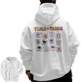 Retro Trick Or Treat Halloween Special Education Teacher Men Zip Up Hoodie Back Print, trending gift