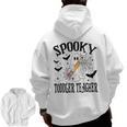 Spooky Toddler Teacher Halloween School Men Zip Up Hoodie Back Print, trending gift