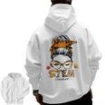 STEM Teacher Messy Bun Fall Vibes Autumn Thanksgiving Men Women Men Zip Up Hoodie Back Print, trending gift STEM Teacher Messy Bun Fall Vibes Autumn Thanksgiving Men Women Men Zip Up Hoodie Back Print, trending gift