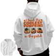 I Teach The Cutest Pumpkins Halloween Teacher Cat Lover Men Zip Up Hoodie Back Print, trending gift