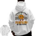 I Teach The Cutest Pumpkins In The Patch Groovy Teacher Fall Men Zip Up Hoodie Back Print, Groovy Teacher Gifts, trending gift