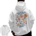 Teach Them Love Them Watch Them Grow Retro Teacher Floral Men Zip Up Hoodie Back Print, trending gift Teach Them Love Them Watch Them Grow Retro Teacher Floral Men Zip Up Hoodie Back Print, trending gift