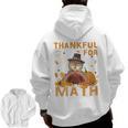 Thankful Math Turkey Teacher Happy Thanksgiving Men Zip Up Hoodie Back Print, trending gift Thankful Math Turkey Teacher Happy Thanksgiving Men Zip Up Hoodie Back Print, trending gift