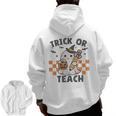 Trick Or Teach Teacher Men Zip Up Hoodie Back Print, trending gift