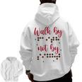 Visually Impaired Teacher Braille Bible Verse Walk By Faith Men Zip Up Hoodie Back Print, trending gift Visually Impaired Teacher Braille Bible Verse Walk By Faith Men Zip Up Hoodie Back Print, trending gift