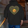 100 Days Of School Bee Hive Tree Hearts Teachers Student Kid Men Zip Up Hoodie Back Print, funny gift