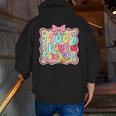 100 Days Of School Preppy 100th Day Of School Teacher Kids Men Zip Up Hoodie Back Print, funny gift