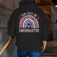 100th Day Of Kindergarten Teacher Kids 100 Days Smarter Men Zip Up Hoodie Back Print, funny gift