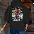 100th Day Of School Rainbow Happy 100 Days Smarter Teacher Men Zip Up Hoodie Back Print, funny gift